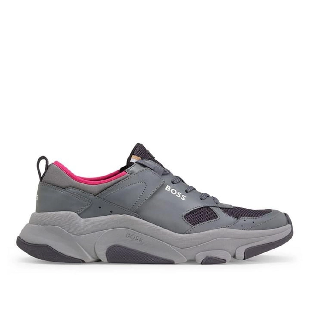 Hugo Boss Asher Running Trainers - Grey